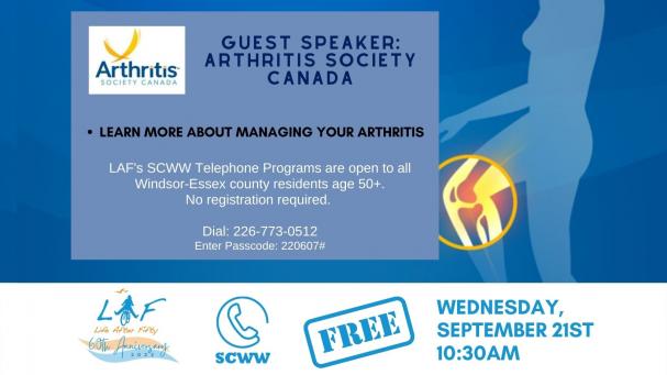 SCWW Guest Host: Arthritis society canada